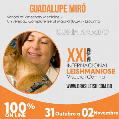 Guadalupe Miró - Palestrante internacional confirmada para o XXI Simpósio Internacional de Leishmaniose Visceral Canina