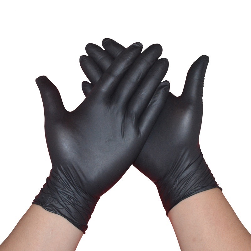Synmax Medical Black Vinyl Exam Disposable Gloves - 1000 Count, Extra Large, Latex & Powder Free - Basic Brand